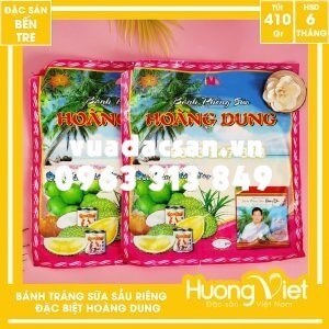 Bánh tráng sữa sầu riêng Hoàng Dung 400gr