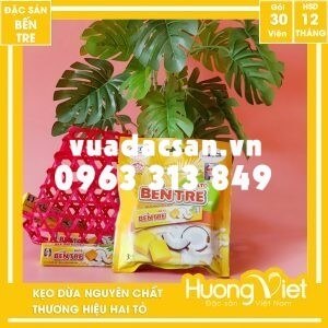 Kẹo dừa nguyên chất Hai Tỏ 150gr