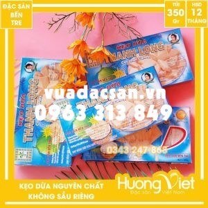 Kẹo dừa nguyên chất không sầu riêng Thanh Long 300gr