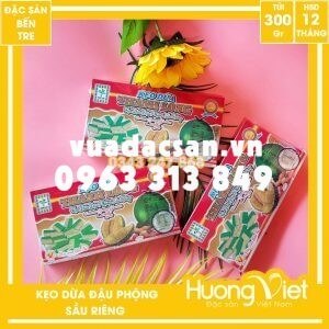 Kẹo dừa đậu phộng sầu riêng Thanh Long 300gr