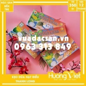 Kẹo dừa hạt điều Thanh Long 350gr