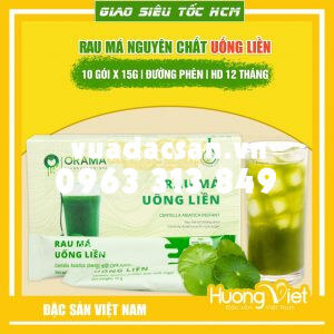 Hộp bột rau má uống liền đường phèn cao cấp 15g x 10 gói