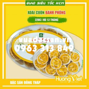 Bánh xoài cuộn bánh phồng nếp 220gr