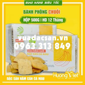 Bánh phồng Cà Mau chuối chay 500g