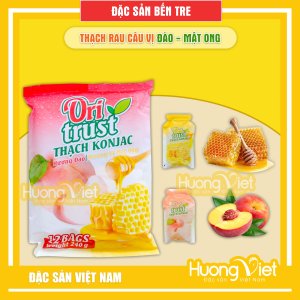 Thạch rau câu konjac trái cây vị Đào - Mật Ong 12 gói 240g