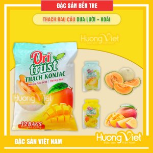 Thạch rau câu konjac trái cây vị Dưa Lưới và Xoài 240g